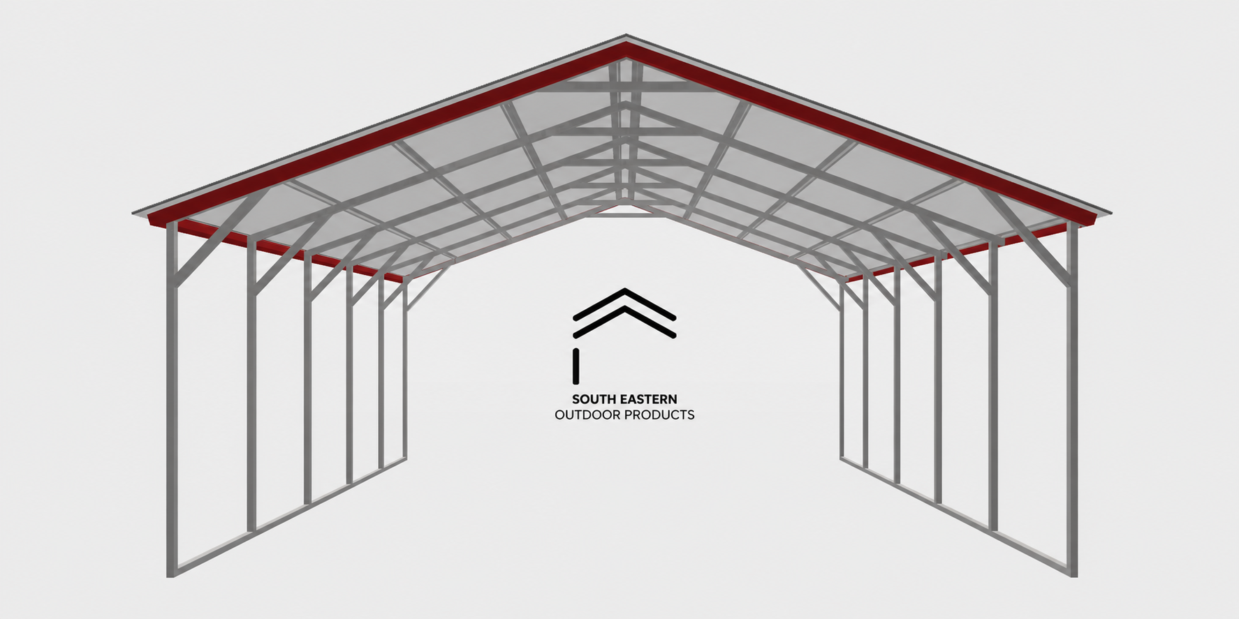 Vertical A-Frame Metal Carport